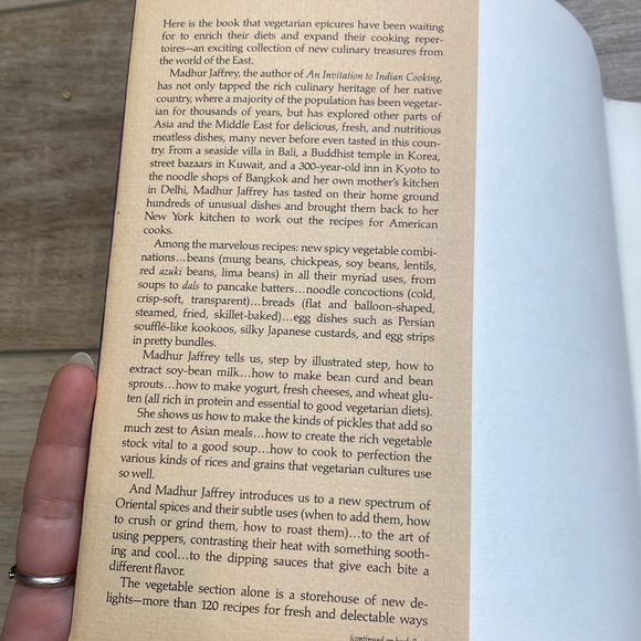 1st Ed/PRT Madhur Jaffrey's World Of the East Vegetarian Cooking Cook Book - Picture 8 of 14